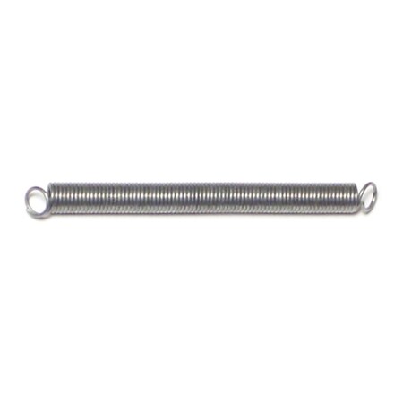 Midwest Fastener 3/16" x 2" x .020" WG Steel Extension Springs 6PK 18523